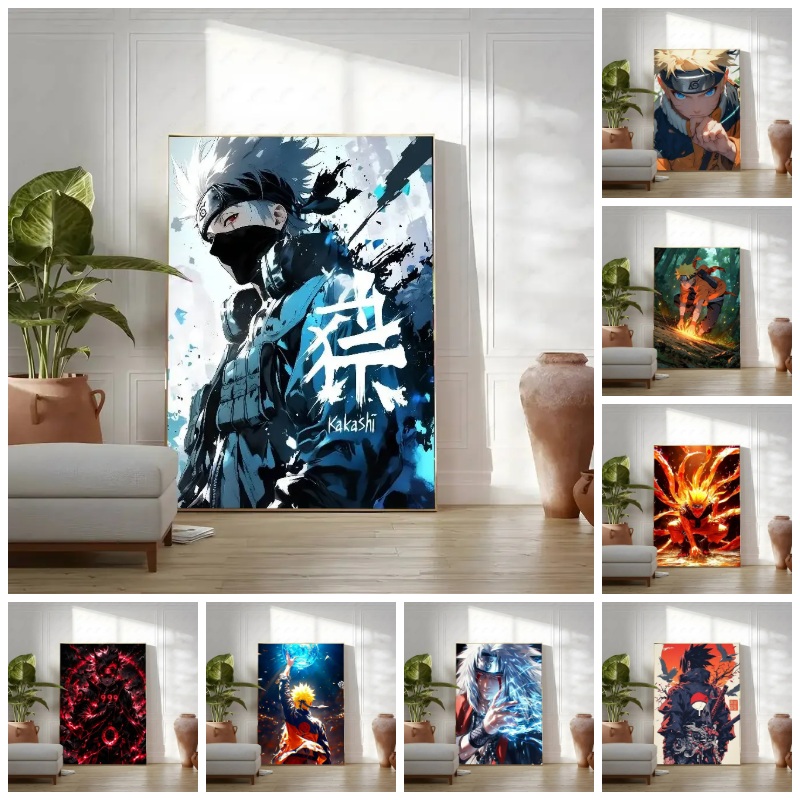 Resin Art Anime - Naruto Kakashi Anime 5D Full Round