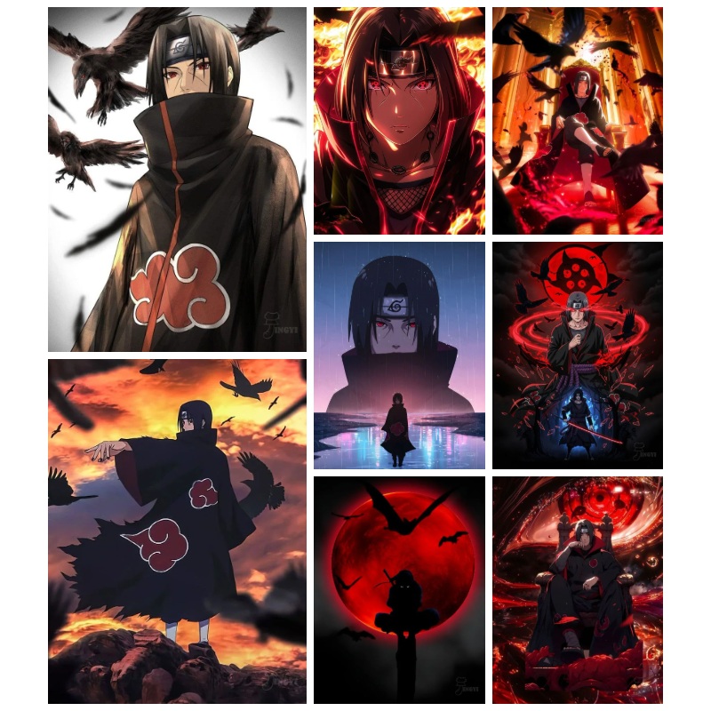 Resin Art Anime - Naruto Itachi Uchiha Anime 5D Full