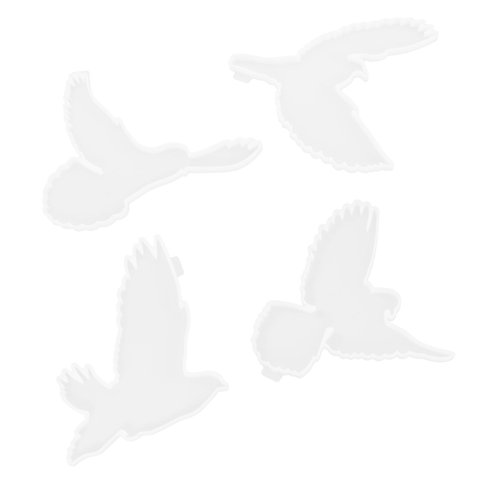 Resin Art Mold - 4Pcs Sea Bird Epoxy Resin Mold