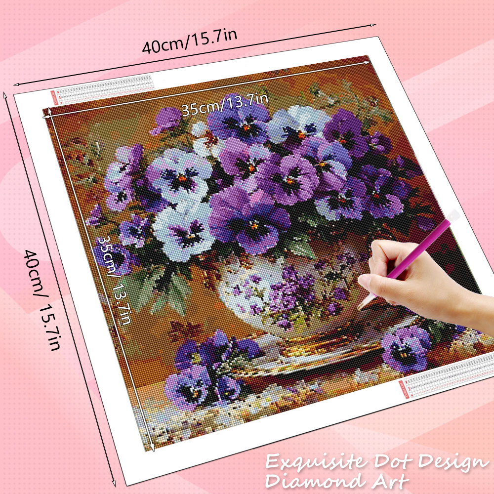 HUACAN 5D Diamond Mosaic Rose  - Resin Art Wallpaper review and price