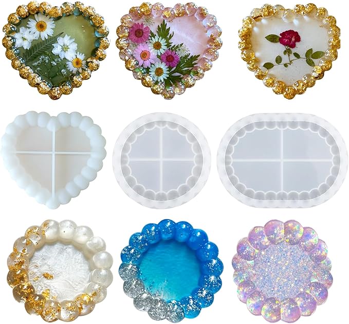 Bubble Resin Tray Silicone Mol - Coaster Mold Square review and price