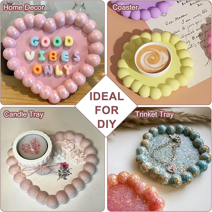 Bubble Resin Tray Silicone Mol - Coaster Mold Square review and price