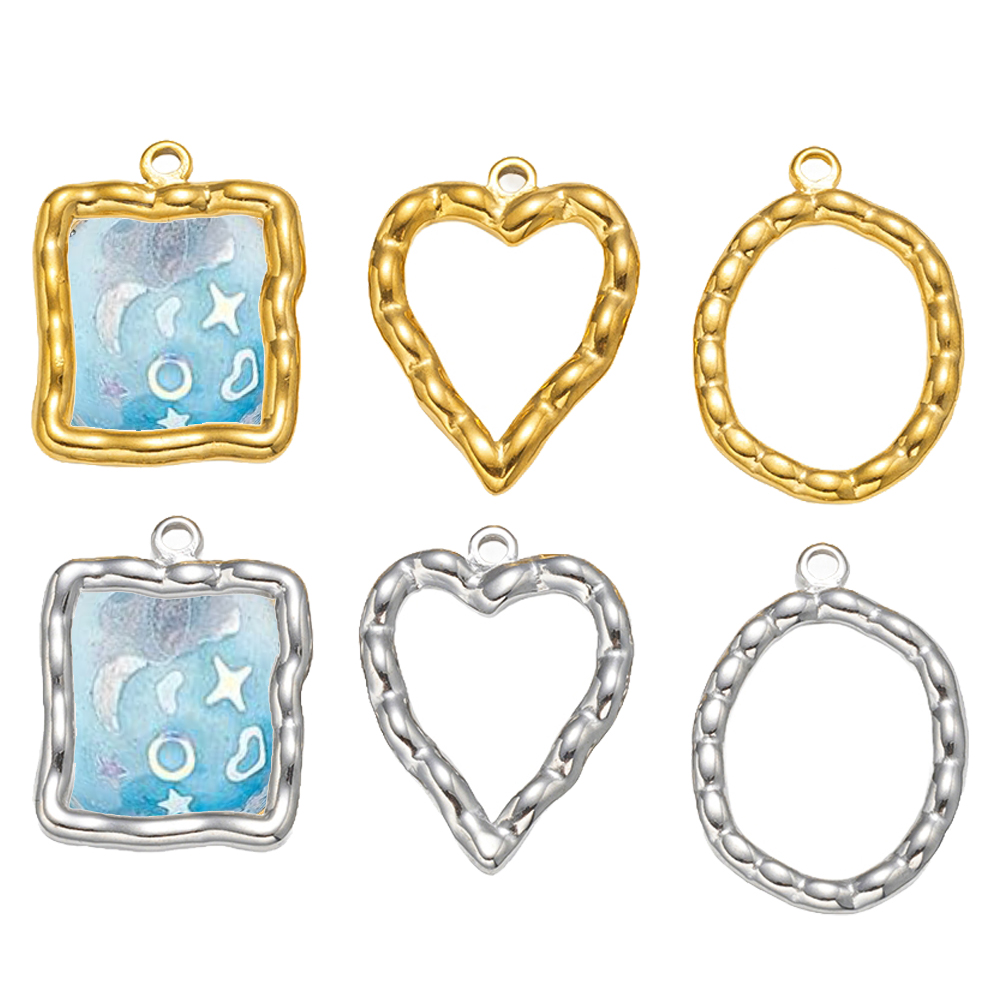 5pcs Stainless Steel Heart Rou - Resin Art Materials review and price