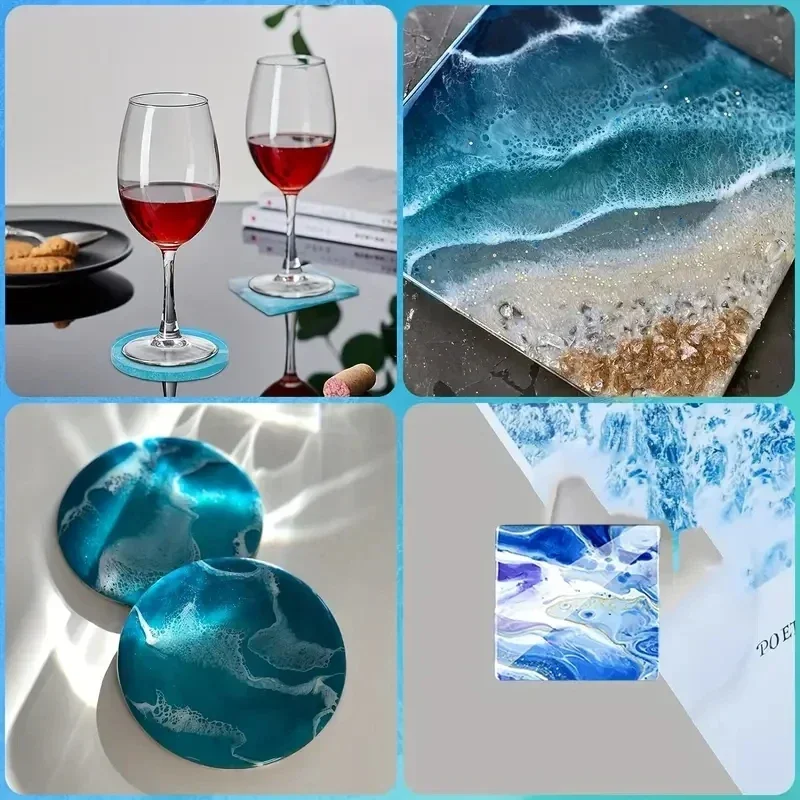 5Pcs/Set DlY Epoxy Resin Cup C - Coaster Mold Square review and price