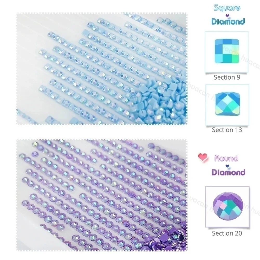 HUACAN Diamond Embroidery Witc - Resin Art Wallpaper review and price