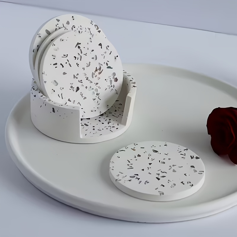 5pcs Round Coaster Silicone Mo - Coaster Mold Square review and price