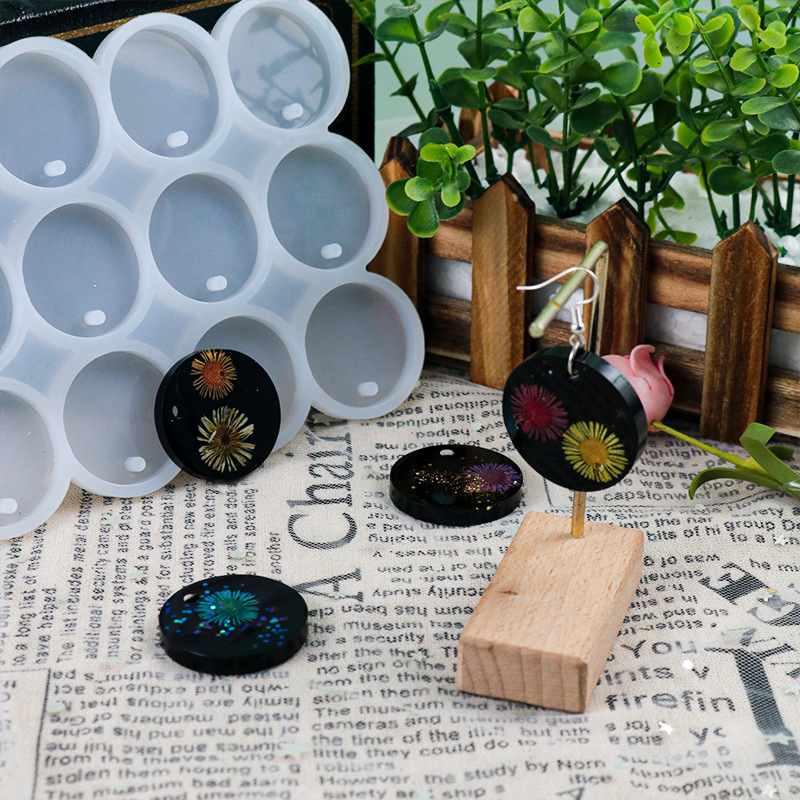 8/12pcs Round Oval Pendants Re - Resin Art Mold review and price