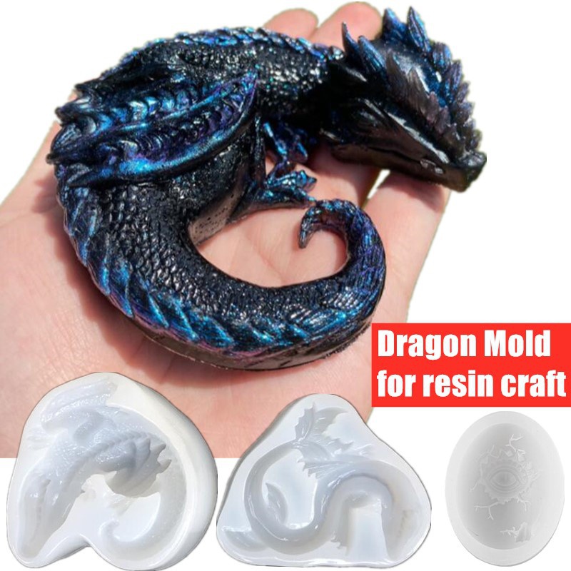 3 Styles Mirror Sleepy Dragon  - Resin Art Materials review and price