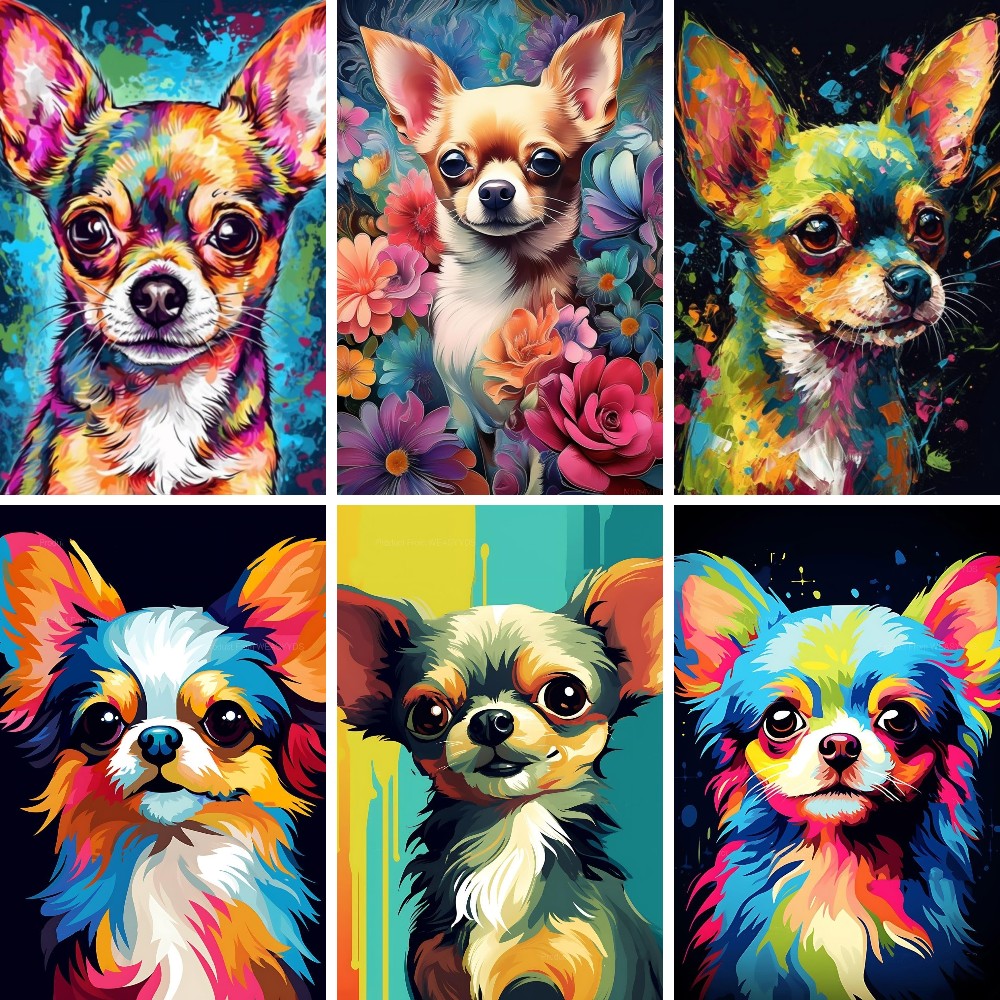 5D Chihuahua Dog DIY Diamond P - Resin Art Wallpaper review and price