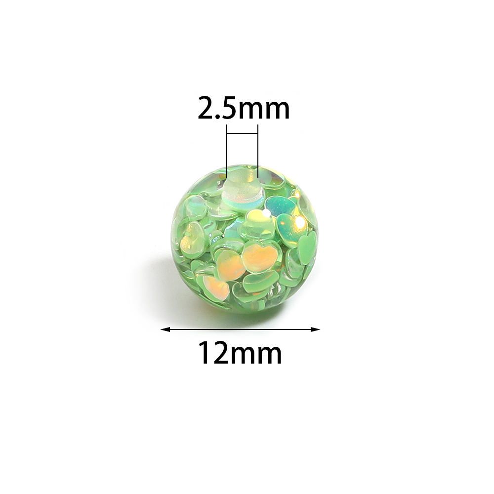 10Pcs 12mm Resin Heart Sequins - Resin Art Materials review and price