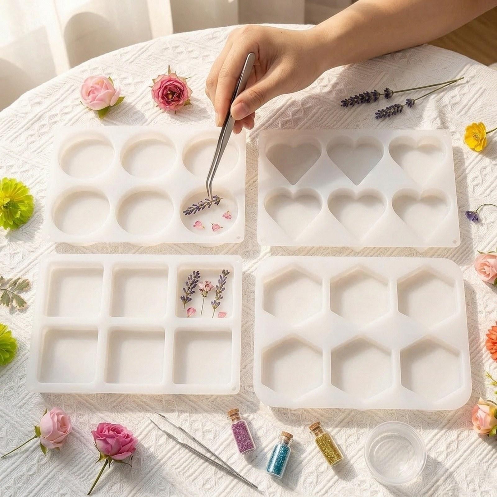 4Pcs Deep Resin Coaster Molds  - Coaster Mold Square review and price