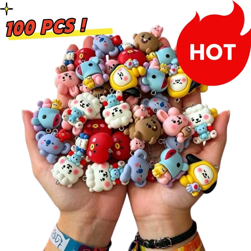 7pcs BT21 Resin Cartoon Charm  - Resin Art Materials review and price