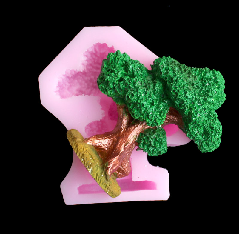 Pine tree silica gel mold DIY  - Resin Art Materials review and price