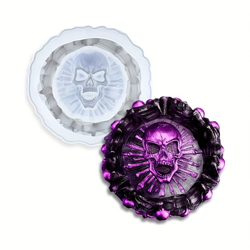 Ashtray mold, skull DIY craft  - Resin Art Materials review and price