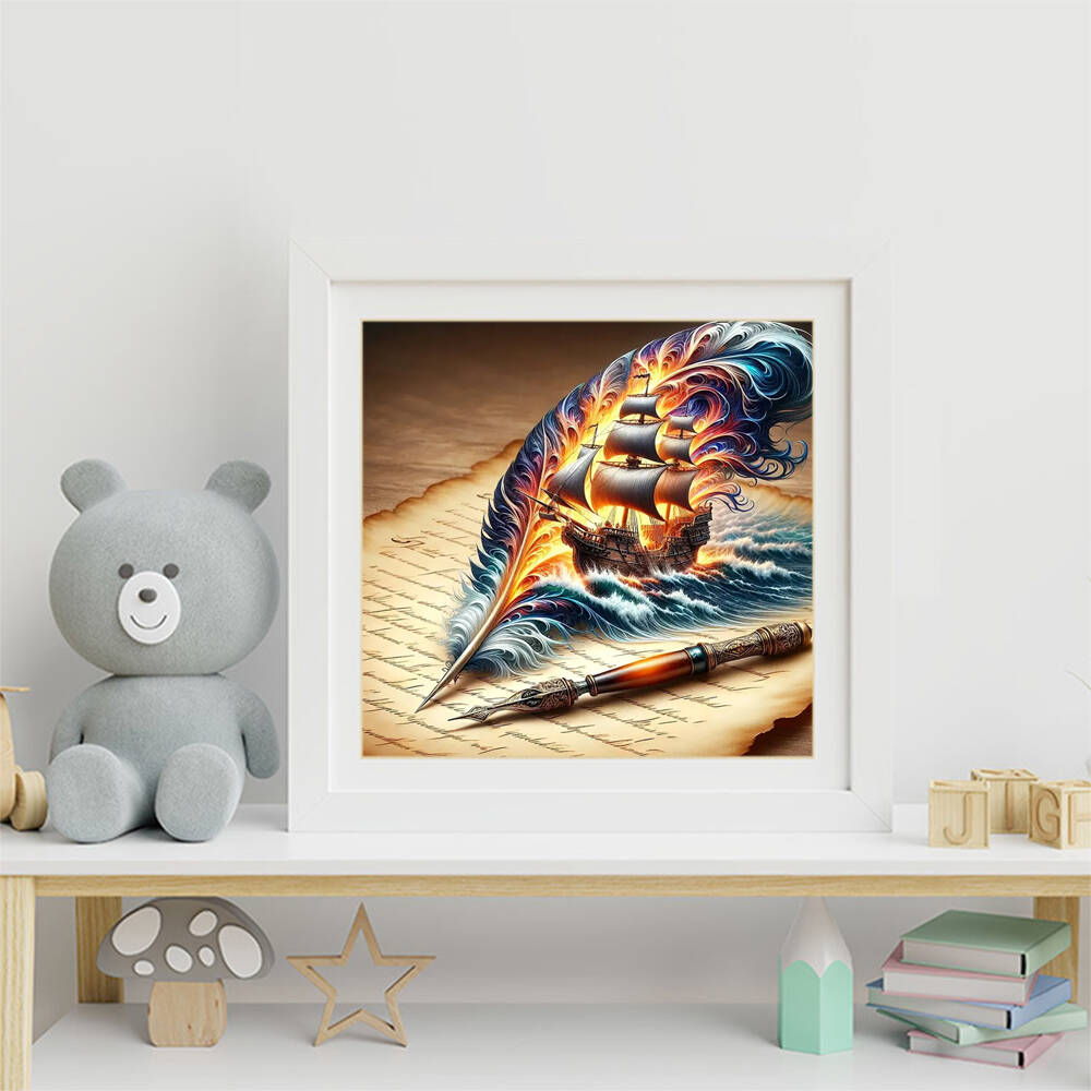 Evershine Full Square Round Di - Resin Art Wallpaper review and price