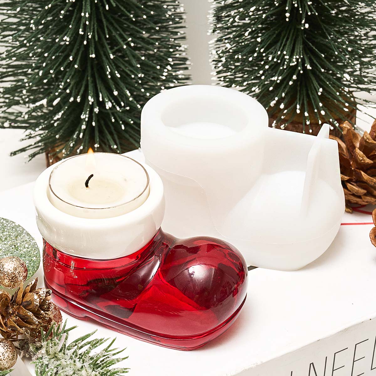 Christmas Boots Shoes Candle H - Resin Art Materials review and price